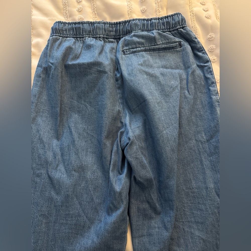 Old Navy Dark Blue high-waisted straight ankle trouser - Picture 7 of 8